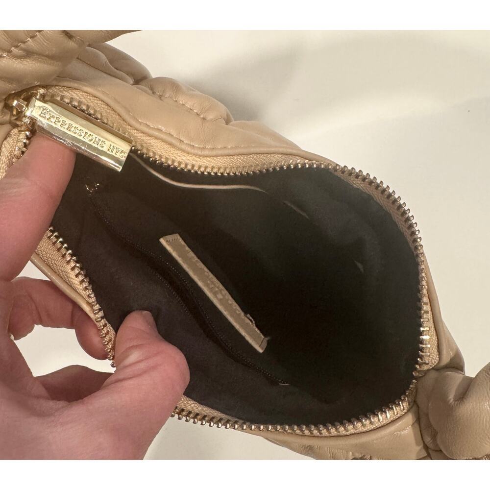 Expressions NYC Puffy Quilted Shoulder Bag Vegan Sustainable Handbag Purse - Picture 2 of 4